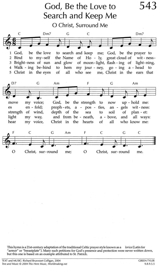 Hymnal page: "God, Be the Love to Search and Keep Me," 543